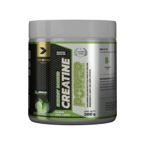 Pote de Creatina Saborizada Lima 300g Body Advance. Suplemento deportivo para aumento de fuerza e hipertrofia.